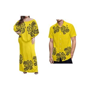 Robes décontractées Conception tribale polynésienne Femmes Robe sexy sur mesure Dame de mode Charmante Ajustée Aucun minimum 1 MOQCasual245I