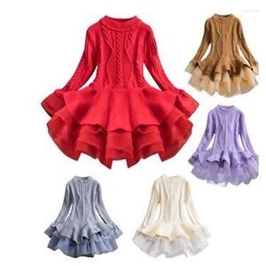 Vestidos casuales Puff Manga Navidad Niñas Princesa Fiesta para el invierno Lentejuela Boda Vestido de noche Ropa larga para niños