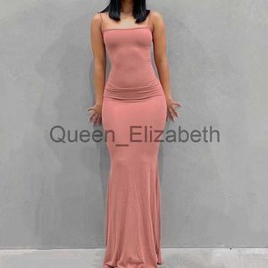 Casual Dresses Satin Slip Sleeveless Backless Maxi Dress Women 2023 Y2k Summer Bodycon Elegant Sexy Outfits Ladies Birthday Party Club Sundress J230625