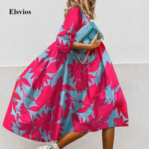 Robes Décontractées D'été Floral Imprimé Léopard Demi Manches Robe Femmes Casual O Cou Lâche A-ligne Robe Rétro Élégante Femme Robe De Soirée Vestidos T220905