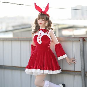 Robes décontractées Femmes Filles Sexy Lapin Belle Lapin Cosplay Costume Kawaii Lolita Princesse Robe