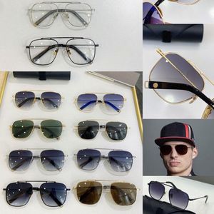 Gafas de sol de hombres casuales Diseñadora Mujer Sunglasse Fold Pilot Glass Man Man Drive Glasses Marco de alta calidad Italia Brand Luxury225E