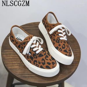 Zapatos casuales 2024 zapatillas de moda lienzo mujeres leopardo mujer de lujo Zapatos de Mujer bayan ayakkabi