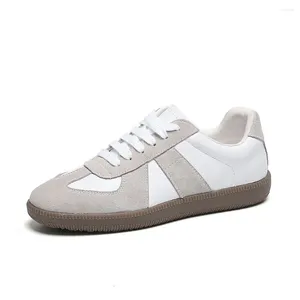 Zapatos casuales 2024 cuero genuino primavera verano entrenador zapatillas gruesas pisos cómodo caminar monopatín para mujeres