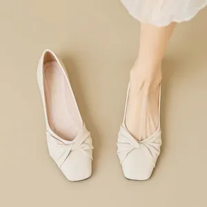 Chaussures décontractées printemps et automne pour femmes, chaussures plates à bouche peu profonde, Style coréen, bateau professionnel, 2024
