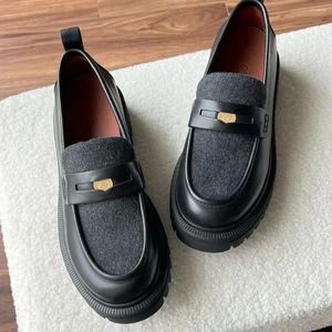 Zapatos informales 24 Summer Travel Comfort LP Momoters Mujeres Lindo estilo suave Soled English Wear Platform Conveniente Cuero de cuero