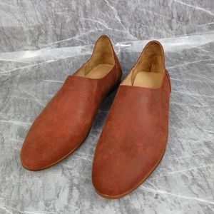 Zapatos informales 40-48 mocasines de piel de becerro de talla grande gamuza de vaca de alta calidad para hombre zapatos planos sin cordones con punta estrecha para hombre Mocassim