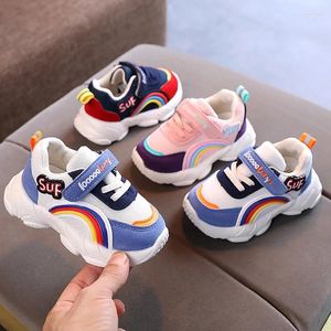 Zapatos Casuales Malla para Niños Primavera Otoño Transpirable Bebé Fondo Suave Niña Pequeña Zapatillas De Deporte para Niños Pequeños