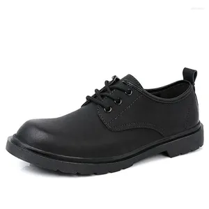 Zapatos casuales de marca de cuero genuino para hombres, moda Oxford, vestido de alta calidad, zapatos planos hechos a mano para hombres, trabajo