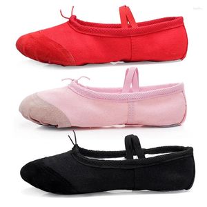 Chaussures décontractées comémore danse adulte Soft Sole Enfants dansant Ballet Shoe Practice Yoga Gymnastique pour femmes