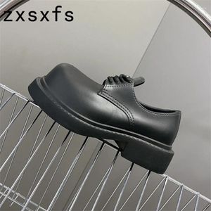 Zapatos informales, vestido de marca de diseñador para hombres y mujeres, con cordones, tacón cuadrado, mocasines Mary Jean para mujer, oficina Formal de otoño para hombre