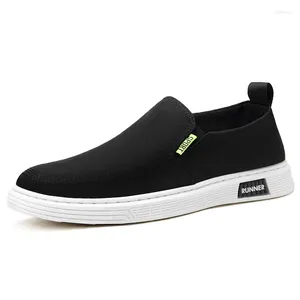 Chaussures décontractées Fashion Chinese Style Toivas en 2024 Été automne d'automne respirant à talon bas Slip-on Sil Vulcanize des hommes peu profonds pour tous les jours