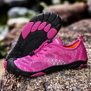 Zapatos informales de goma del dedo para agua y rocas zapatillas de verano deportes al aire libre senderismo