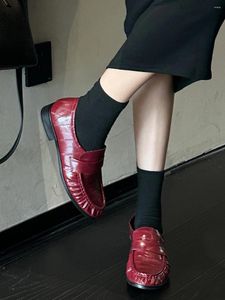 Zapatos Casuales Pisos Moda Mujer 803 Mocasines Danza Negro Blanco Oro Rojo Poco Resbalón En Mary Janes Plano Tacón Bajo Otoño Invierno Oficina 39