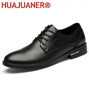 Zapatos casuales de cuero genuino hombre de moda