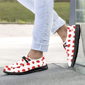 Zapatos casuales instantarts heart estampado para mujeres lindas mocasines de estilo simple