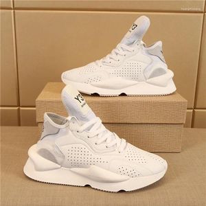 Chaussures décontractées KGDB Y3 Sneaker Hip Hop Hommes Femmes Sports Cuir de course léger pour le jogging à semelle épaisse