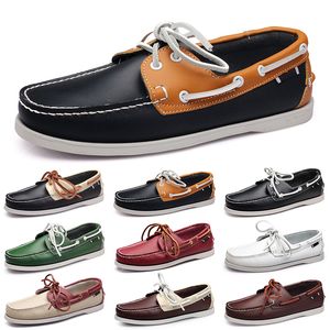 Zapatos casuales hombres negros ocio barato platas taupe dlives marrón gris rojo verde caminando bajo suave multi cuero para hombre zapatilla de deporte al aire libre entrenador GAI