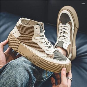 Zapatos informales, zapatos de tablero de estilo para hombre, zapatillas de deporte para hombre, botas de Base gruesa y ligeras antideslizantes a la moda resistentes al desgaste