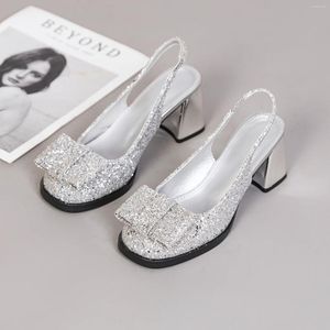 Zapatos informales Mujer retro Beige Sandalias de tacón Mary Jane Gran tamaño Bling Bloque Original Negro Confort Cerrada Baja Alta Elástica