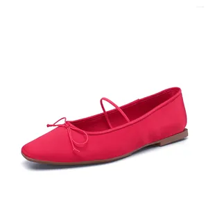 Chaussures décontractées Smile Circle Satin Ballet Femmes Mary Jane Jane confortable TOE SOLON ROND MIGLE BOE