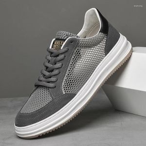 Chaussures décontractées Summer Mens Footwear Mesh Sneakes Breakables Man Brand Fashion Walking For Men Luxury Flats