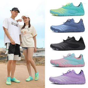 Chaussures décontractées baskets d'été pour hommes vert eau taille 46 plage unisexe extérieur pieds nus Sneaker coloré natation en amont pataugeoire