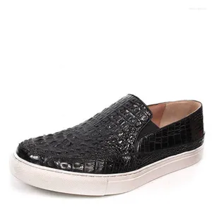 Zapatos casuales Tainxin Classic Crocodile Crocodile Manual de cuero masculino Negocios personalizados Men transpirables