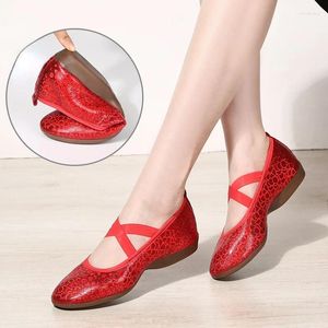Chaussures décontractées Femme Dance Standard Low Heel Ladies Girls Ballroom Soft Out-Out Sole moderne Salsa Professional Latin
