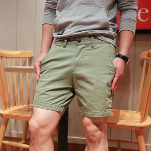 Short décontracté pour Homme, pantalon de travail, Short Chino kaki, couleur unie, Streetwear, Style japonais, court pour Homme, quotidien