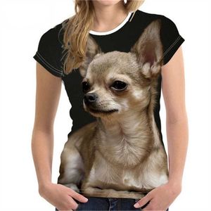 Décontracté femmes vêtements hauts T-shirt mignon chiens imprimer urbain ample pull col rond manches courtes multicolore tendance Blouse