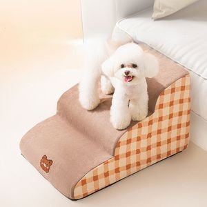 Cat Beds Furniture CAWAYI KENNEL Memory Foam Dog Sofa Stairs Pet 234 Steps for Small Ramp Ladder Antislip Bed Supplies 230626