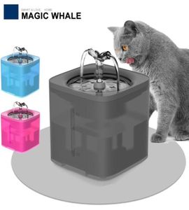 Cat bols mangeurs 2L Automatic Pet Water Fountain Filtre Dispensver Feeder Drinker Smart For Cats Bowl chaton chiot chien buvant 5380374