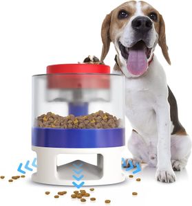 Cat Bowls Feeders Tipo de prensa creativa y dispensador de comida para perros Alimentador automático Puzzle Juguetes para perros grandes Puzzles Smart 230628