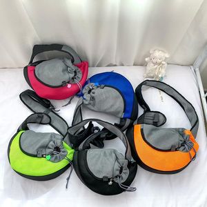 Cat Carriers Pet Bag And Dog Supplies Messenger Portable Diagonal Shoulder Respirant Mesh Backpack