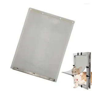 Portadores de gatos puerta para mascotas para puertas de la aleta para perros de pared puertas de reemplazo transparente resistente a la intemperie pequeños suministros