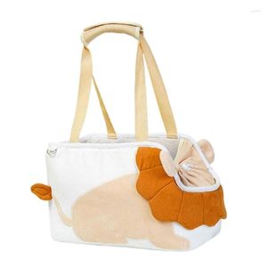 Cat Carriers Tote For Vets Visit Portable Shoulder Bag Cartoon Sight-seeing G5AB