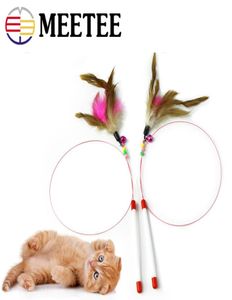 Cat Charmer Wand Pet Steel Feather Funny Cat Toy Training Interactive Fishing Fishing Cat Pet Supplies DC3295041485