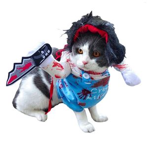 Disfraces de gato Divertido disfraz de Halloween para mascotas - Hilarante mono de perro vampiro y sombrero Suministros de decoración para fiestas