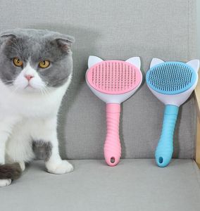 Chat chien pincement brosse chat de toilette beauté peigne peigne auto-nettoyage grande taille enlever les cheveux flottants