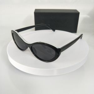 Gafas de sol tipo ojo de gato para mujer, montura ovalada pequeña, gafas de moda para hombre, gafas de sol de diseñador, protección ocular Uv400