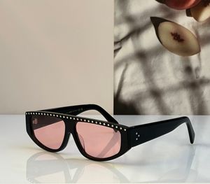 Lunettes de soleil œil de chat avec pierres noir rose Lenese femmes Sonnenbrille nuances lunettes de soleil Gafas de sol UV400 lunettes avec boîte