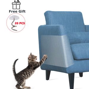 Cat Furniture Scratchers Scratcher Sofa Scraper Tape Scratching Post Protection Couch Guard Protector Cover Deterrent Pad Carpet for Pet 230606