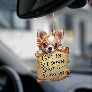 Cat Lover Get In Sit Down Shut Up Hang On Car Hanging Ornament Home Door Decoraciones Artesanías