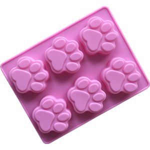 Cat Paw Print Bakeware Silicone Mould Bear Chocolate Paw Mold Cookie Candy Soap Resin Wax Mold DIY Cake Decorating Tools lin4887