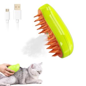 Cepillo de vapor de gato, pincel de gato de vapor 3 in1, cepillo de gato auto limpieza con vapor, cepillo de vapor de gato para masaje, cepillo de cocción de gato peinado para mascotas para gato y perro