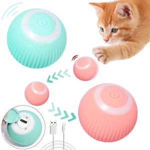 Cat Toys Electric Toy Automatic Rotation USB Recharge Interactive For Cats Chase Interesting Dog Kitten Pet AccessoriesCat