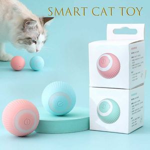 Smart Cat Toys Cat Toys Automatic Rolling Ball Electric Cat Toys Interactive For Cats Training Self-moving Kitten Toys Pet Accessories G230520