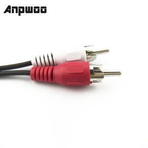 CCTV Double câble RCA adaptateur Audio vidéo stéréo câble 3.5mm Double prise femelle à prise mâle 2RCA convertisseur de prise 3.5 Y