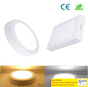 CE Dimmable Panel Light Round Square Surface Mounted Downlight éclairage Led plafonniers Pilotes